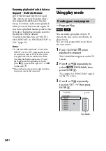 Preview for 34 page of Sony MHC-GZR5D Operating Instructions Manual