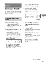 Preview for 57 page of Sony MHC-GZR5D Operating Instructions Manual