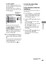 Preview for 65 page of Sony MHC-GZR5D Operating Instructions Manual