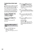 Preview for 72 page of Sony MHC-GZR5D Operating Instructions Manual