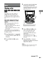 Preview for 39 page of Sony MHC-GZR777D Operating Instruction