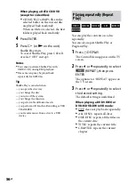 Preview for 56 page of Sony MHC-GZR777D Operating Instruction