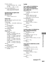 Preview for 129 page of Sony MHC-GZR777DA Operating Instructions Manual