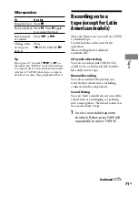 Preview for 71 page of Sony mhc-gzr77d Operating Instructions Manual