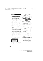 Preview for 2 page of Sony MHC-GZX33D Operating Instructions Manual