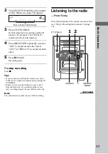 Предварительный просмотр 17 страницы Sony MHC-M100 Operating Instructions Manual