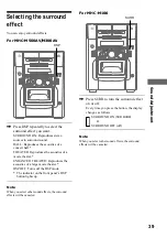 Предварительный просмотр 39 страницы Sony MHC-M100 Operating Instructions Manual