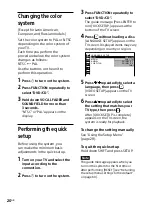 Preview for 20 page of Sony MHC-M20D Operating Instructions Manual