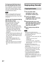 Preview for 48 page of Sony MHC-M20D Operating Instructions Manual