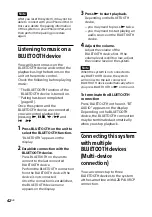 Preview for 42 page of Sony MHC-M40D Operating Instructions Manual