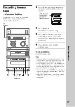 Preview for 17 page of Sony MHC-NX1 Operating Instructions Manual