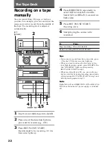 Предварительный просмотр 22 страницы Sony MHC-NX1 Operating Instructions Manual