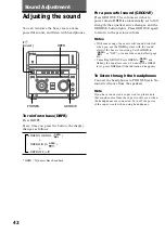 Preview for 42 page of Sony MHC-NX300AV Operating Instructions Manual