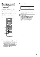 Предварительный просмотр 47 страницы Sony MHC-NX300AV Operating Instructions Manual