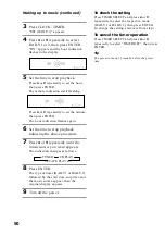 Preview for 50 page of Sony MHC-NX300AV Operating Instructions Manual