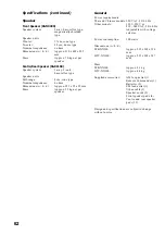 Preview for 62 page of Sony MHC-NX300AV Operating Instructions Manual