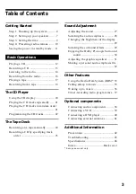 Preview for 3 page of Sony MHC-NX3AV Operating Instructions  (primary manual) Operating Instructions Manual