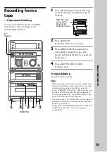 Preview for 19 page of Sony MHC-NX3AV Operating Instructions  (primary manual) Operating Instructions Manual