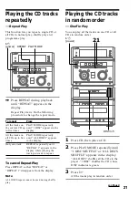 Предварительный просмотр 21 страницы Sony MHC-NX3AV Operating Instructions  (primary manual) Operating Instructions Manual