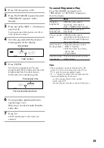 Предварительный просмотр 23 страницы Sony MHC-NX3AV Operating Instructions  (primary manual) Operating Instructions Manual