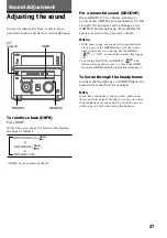 Предварительный просмотр 27 страницы Sony MHC-NX3AV Operating Instructions  (primary manual) Operating Instructions Manual