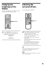 Предварительный просмотр 29 страницы Sony MHC-NX3AV Operating Instructions  (primary manual) Operating Instructions Manual