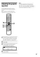 Preview for 31 page of Sony MHC-NX3AV Operating Instructions  (primary manual) Operating Instructions Manual