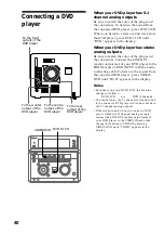 Предварительный просмотр 40 страницы Sony MHC-NX3AV Operating Instructions  (primary manual) Operating Instructions Manual