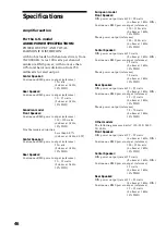 Preview for 46 page of Sony MHC-NX3AV Operating Instructions  (primary manual) Operating Instructions Manual