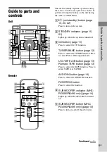 Предварительный просмотр 5 страницы Sony MHC-RG295 Operating Instructions Manual