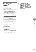 Preview for 17 page of Sony MHC-RG295 Operating Instructions Manual