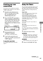 Preview for 19 page of Sony MHC-RG295 Operating Instructions Manual