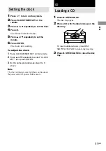 Preview for 11 page of Sony MHC-RG55 Operating Instructions Manual