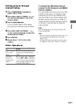 Preview for 15 page of Sony MHC-RG55 Operating Instructions Manual
