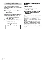 Предварительный просмотр 16 страницы Sony MHC-RG55 Operating Instructions Manual