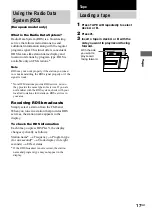 Preview for 17 page of Sony MHC-RG55 Operating Instructions Manual