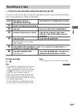 Предварительный просмотр 19 страницы Sony MHC-RG55 Operating Instructions Manual