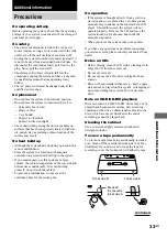 Предварительный просмотр 33 страницы Sony MHC-RG55 Operating Instructions Manual