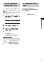 Preview for 21 page of Sony MHC-RG550 Operating Instructions Manual