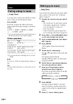 Preview for 24 page of Sony MHC-RG550 Operating Instructions Manual