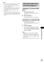 Preview for 29 page of Sony MHC-RG550 Operating Instructions Manual