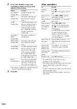 Предварительный просмотр 10 страницы Sony MHC-RV20 Operating Instructions Manual