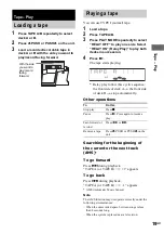 Preview for 19 page of Sony MHC-RV20 Operating Instructions Manual