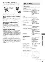 Preview for 35 page of Sony MHC-RV20 Operating Instructions Manual