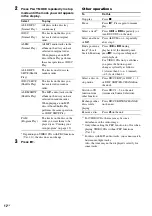 Preview for 12 page of Sony MHC-RV22 Operating Instructions Manual