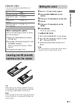 Preview for 9 page of Sony MHC-RV5 Operating Instructions Manual