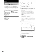 Preview for 20 page of Sony MHC-RV5 Operating Instructions Manual