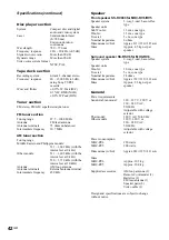 Preview for 42 page of Sony MHC-RV5 Operating Instructions Manual