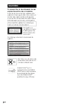 Preview for 2 page of Sony MHC-RV50 Operating Instructions Manual