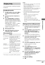 Preview for 27 page of Sony MHC-RV50 Operating Instructions Manual